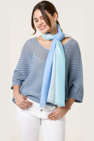 Blue Vanilla Womens Gradient Colour Scarf - One Size