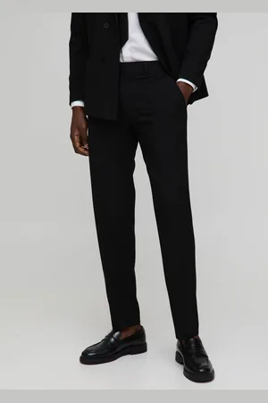 Boohoo Fixed Waistband Slim Fit Suit Trousers - - 36