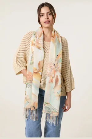 Blue Vanilla Womens Butterfly Print Scarf - One Size