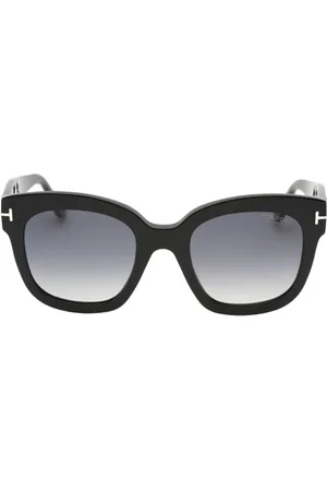 Tom Ford Womens Smoke Polarized Lensed Shiny Sunglasses - One Size