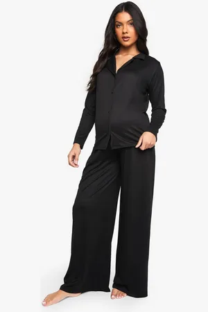 Boohoo Womens Maternity Basic Shirt & Trouser PJ Set - - 8