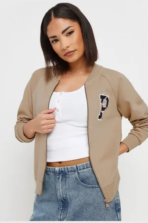 PixieGirl Womens Petite Jersey Bomber Jacket - - 6