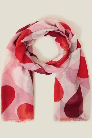 Accessorize Womens Retro Heart Scarf - - One Size