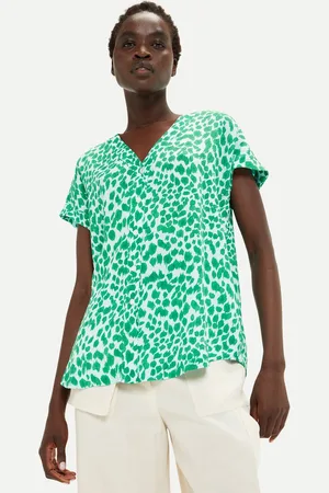 Whistles Womens Smooth Leopard Print Blouse Printed - - 12