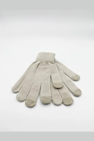 SVNX Womens Knitted Touchscreen Gloves - - One Size