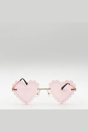 SVNX Womens Scallop Heart Sunglasses in - One Size