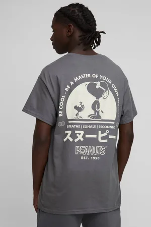 Boohoo Oversized Peanuts Snoopy License Printed T-Shirt - - S
