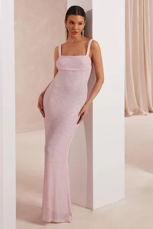 Quiz Womens Diamante Maxi Dress - 18