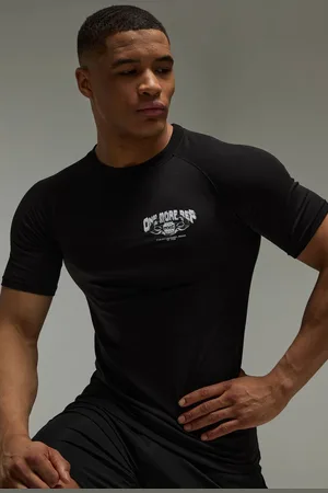 Boohoo Man Active One More Rep NYC Muscle Fit T-shirt - - M