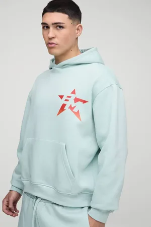 Boohoo Oversized Boxy BM Printed Hoodie - - S