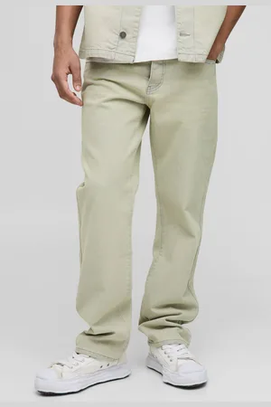 Boohoo Straight Fit Stone Washed Jeans - - 34R