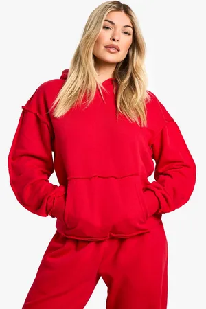 Boohoo Womens Reverse Loopback Over The Head Oversized Hoodie - - M