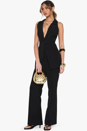 Boohoo Womens Tailored Occasion Straight Leg Trouser - - 12