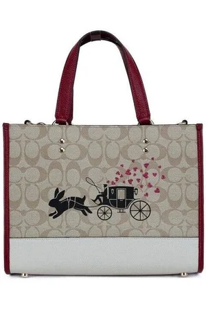 Coach Womens Lunar New Year Rabbit Signature Carryall Tote - - One Size