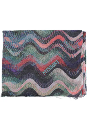 Missoni Womens Multicolor Wool Blend Stole - One Size