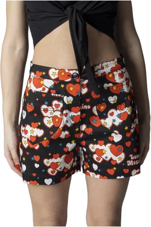 Moschino Womens Coloured Cotton Blend Shorts with Zip and Button Fastening - 6