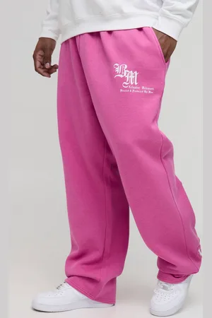 Boohoo Plus Oversized Homme Applique Joggers - - XXXL