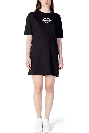 Moschino Womens Short Sleeve Cotton Dress - - 8