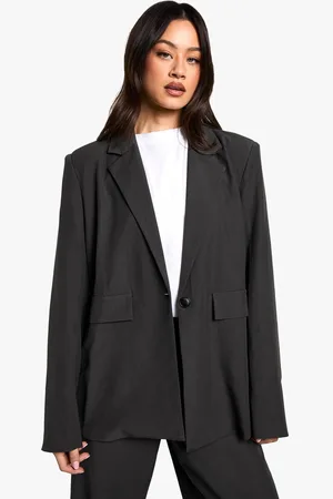 Boohoo Womens Petite Tailored Oversized Blazer - - 16