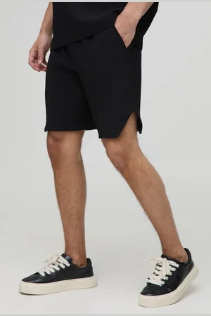Boohoo Relaxed Fit Runner Hem Pleated Short - - M