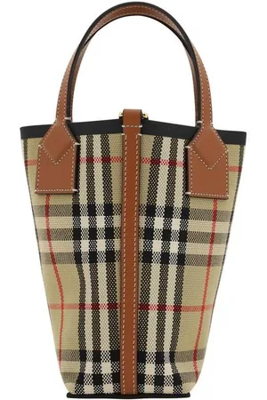 Burberry Check Bucket Bag 8070461 Women - Messenger Bags - One Size