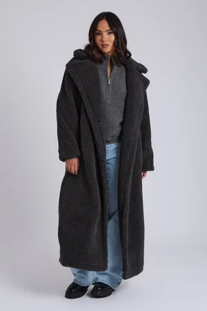 Urban Bliss Womens Borg Coat - - 16