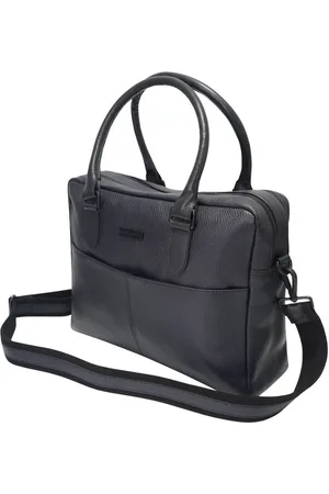 Barneys Originals Leather Laptop Bag - - One Size
