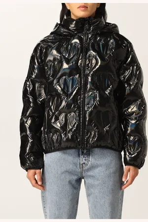 Moschino Womens Logo Hooded Jacket with Zip Closure and Pockets - - 14