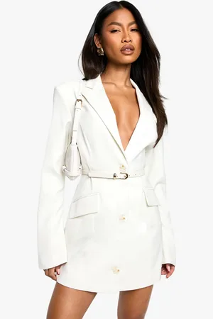 Boohoo Womens Tailored Structred Blazer Dress - - 14