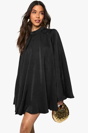 Boohoo Womens Textured Satin Open Back Swing Playsuit - - 12