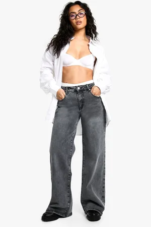 Boohoo Womens The Low Waist Boyfriend Jean - - 16/32L
