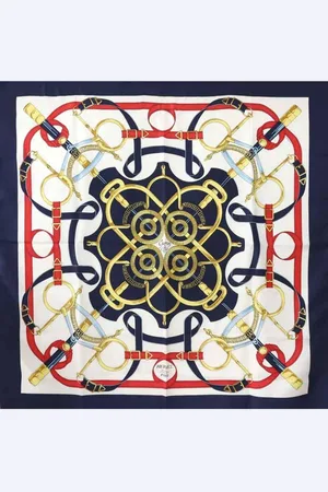 Hermès Preloved Carr Bridle Silk Scarf Women - Multicolour Scarves - One Size