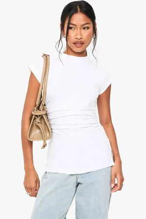 Boohoo Womens Longline Fitted Waist Tshirt - - 12