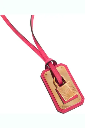 Hermès Preloved Padlock Bag Charm Leather Women Necklaces - One Size