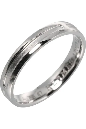 Hermès Preloved Platinum Slim Ring Women - Silver - - One Size