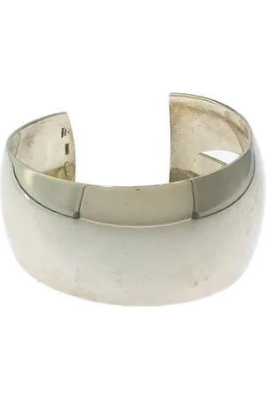 Gucci Preloved Silver Cuff Bracelet Polished Finish Women - - One Size