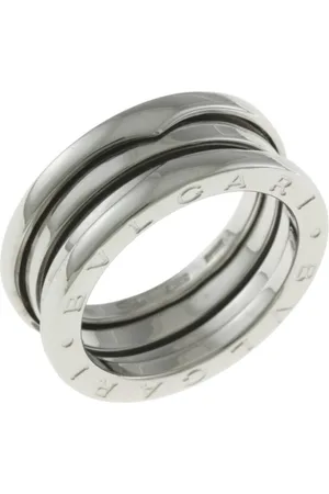 Bvlgari Preloved Bzero1 ThreeBand Ring Stainless Steel Women - Silver - - One Size