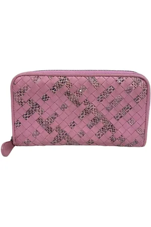 Bottega Veneta Preloved ZipAround Intrecciato Leather Wallet Women - - One Size