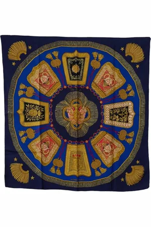 Hermès Preloved Les Insignes Silk Scarf Women - Multicolour Scarves - One Size