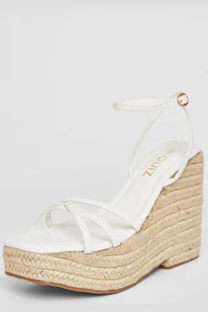 Quiz Womens Cross Strap High Wedges - 7