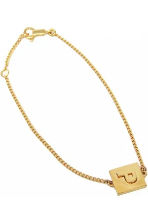 Céline Preloved Cline Initial Charm Bracelet Women - Gold - - One Size