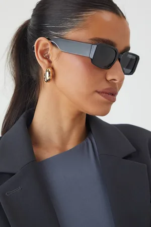 MissPap Womens Rectangle Frame Sunglasses - - One Size