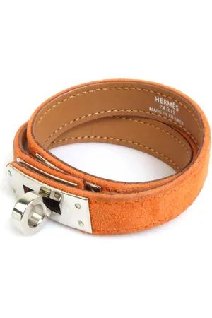 Hermès Preloved Double Tour Suede Bracelet Chaine dAncre Style Women - - One Size