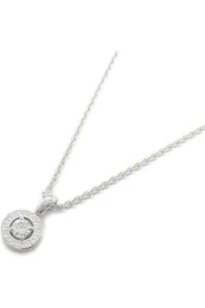 Bvlgari Preloved Serpenti Diamond Pendant Necklace Women - Silver - - One Size