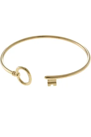 Tiffany & Co. Preloved Key Bangle Bracelet Gold Women - - One Size