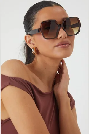 MissPap Womens Tortoise Shell Square Frame Sunglasses - - One Size