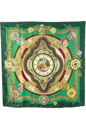 Hermès Preloved Silk Scarf La Ronde Des Heures Women - Scarves - One Size
