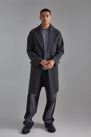 Boohoo Single Breasted Overcoat In - M