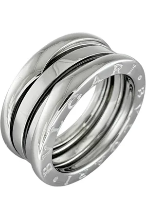 Bvlgari Preloved Bzero1 Three Band Ring Silver Women - - One Size