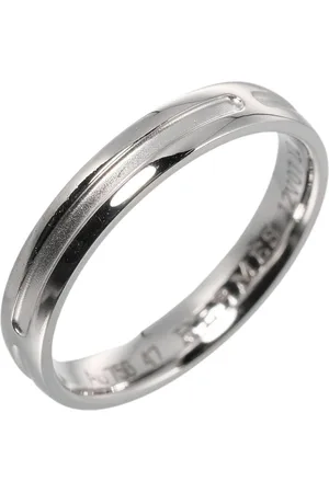 Hermès Preloved Platinum Wedding Band Women - Silver Rings - - One Size